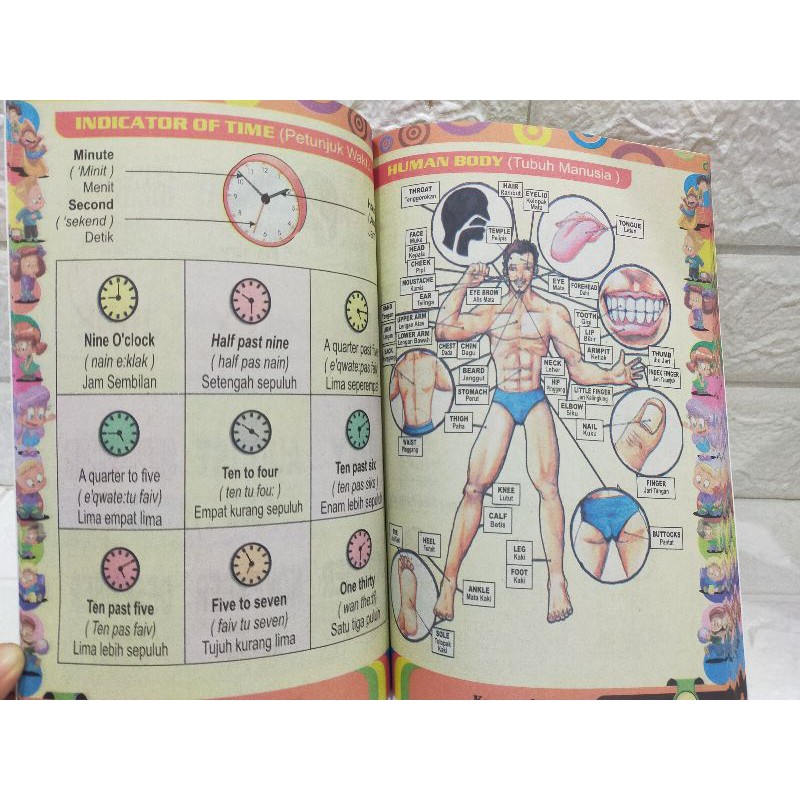 Buku Anak - Kamus Ideal Inggris Indonesia Bergambar Grammar And Conversation-4