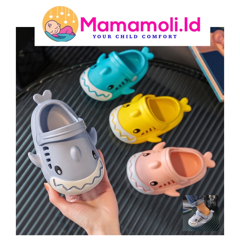 Sandal Anak / Sendal Anak Laki Laki / Perempuan Hiu Baby Shark / Selop Anak Anak / Sancu Anak / Sandal Karet Anak Lucu Kartun / Sandal Anak Cowok Cewek Ikan Hiu Ber Ekor/ Sandal Jalan Anak / Sandal Bayi