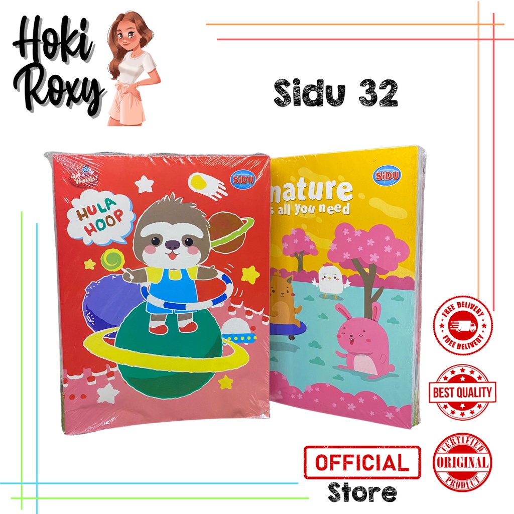 

10pcs Buku Tulis SIDU Garis 32 Lembar / 1pack Buku Tulis SIDU 32 Lembar