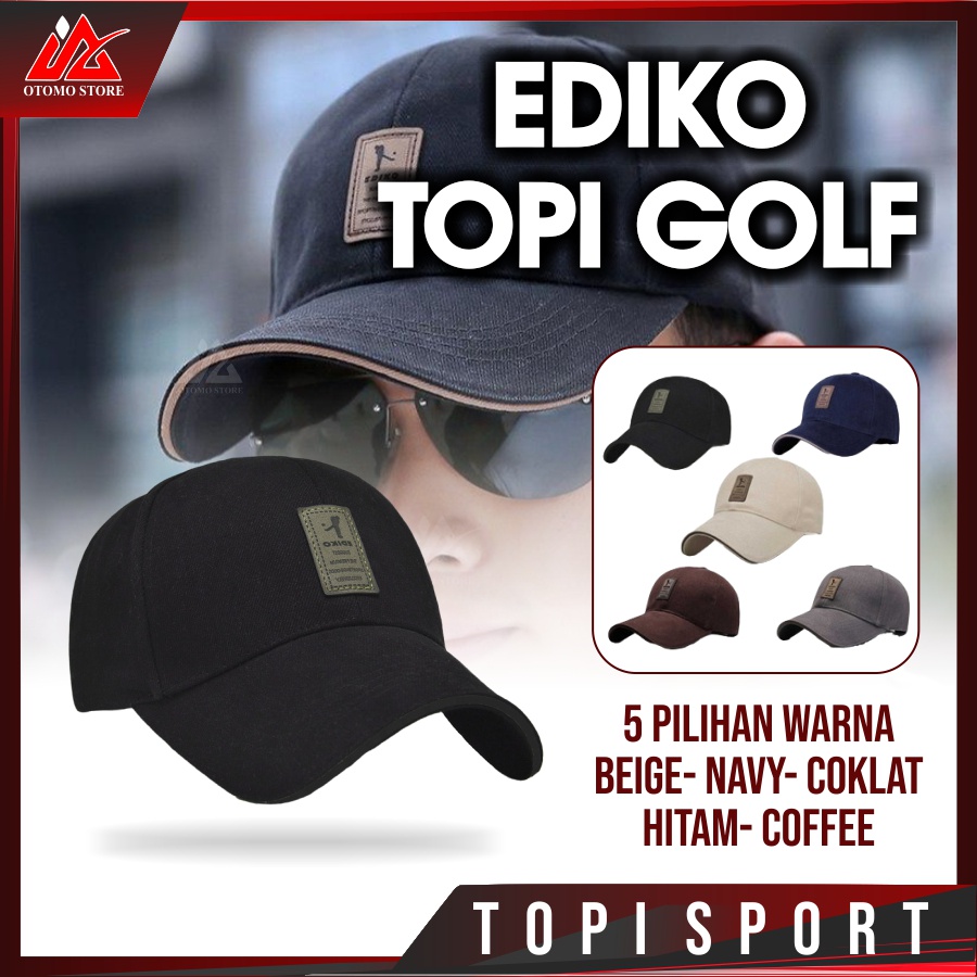 EDIKO TOPI Topi Pria / Wanita Baseball Golf Logo Ediko Sport Fashion