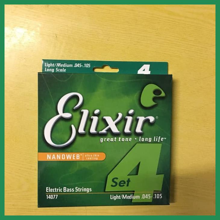 SENAR GITAR BASS ELEKTRIK ELIXIR 4 SENAR