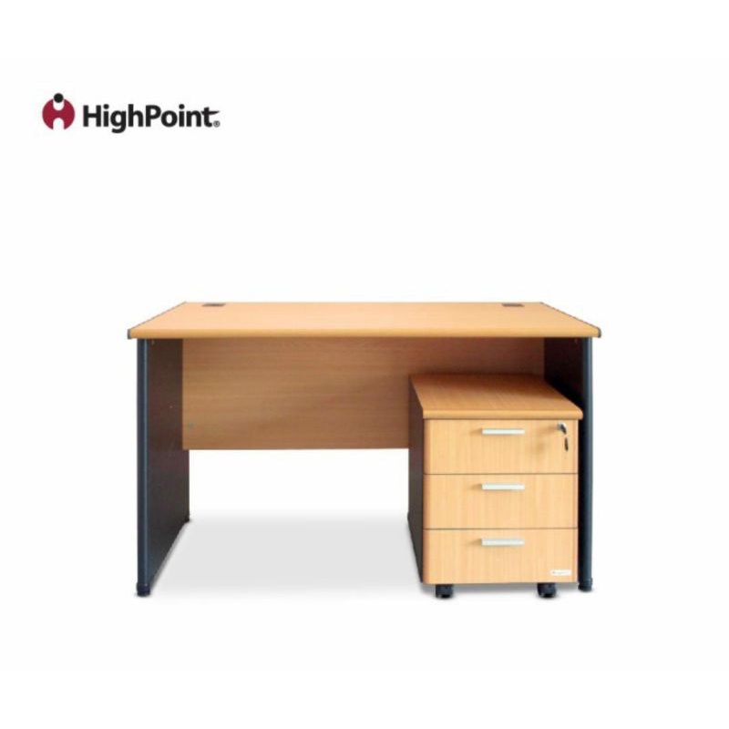 Meja Kantor/Meja Kerja + Laci HIGHPOINT 120x70x75 cm BOD032-D Molek_Furniture