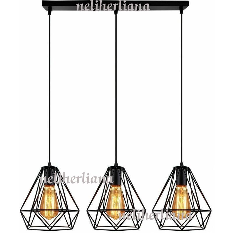 lampu gantung diamond 3 minimalis 3in1