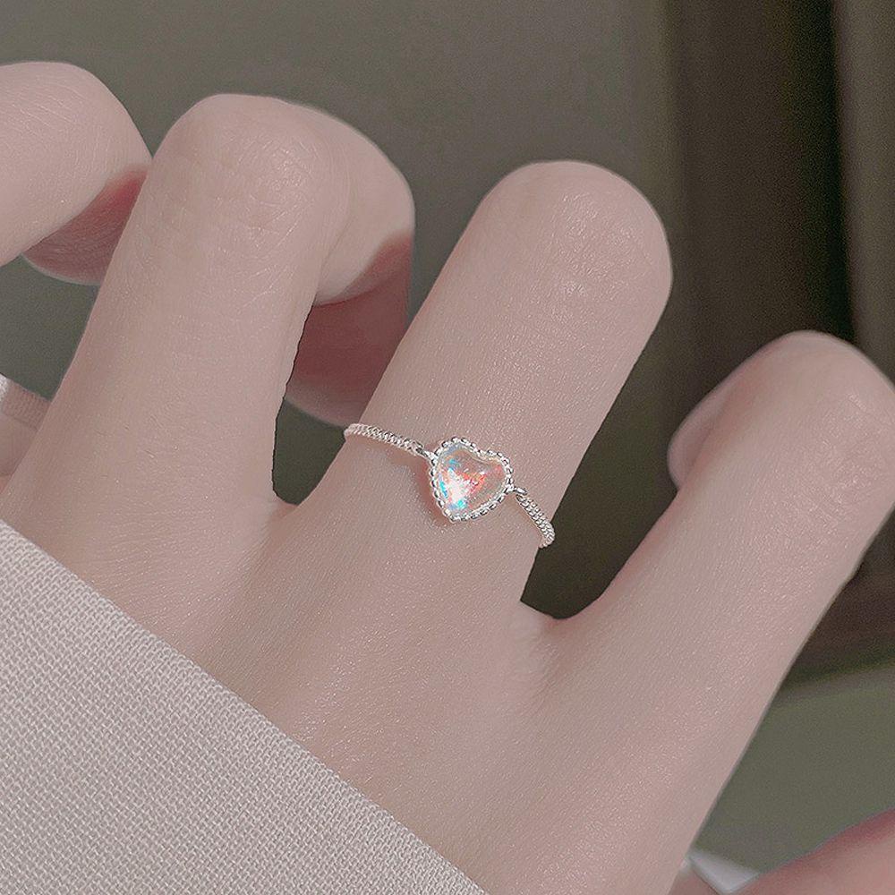 Mxbeauty Wanita Cincin Aurora Minimalis Pesta Pernikahan Perhiasan Hadiah Gadis Adjustable Rantai Rings