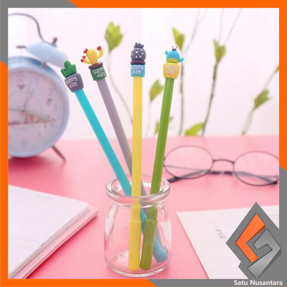 

SN-A16 Pulpen Gel Karakter Kaktus / Pena Kaktus / Bolpen Gel / Pulpen Lucu Unik Bentuk Pot Kaktus