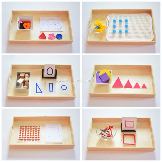 Montessori Wooden Tray - Wadah Bermain Montessori Anak