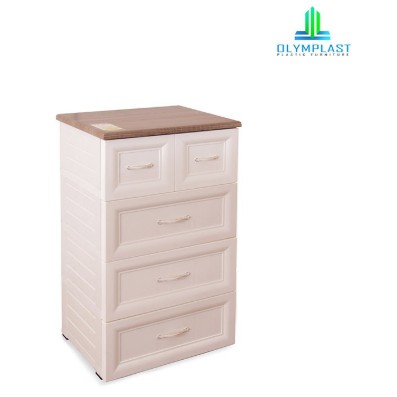 lemari plastik 4 susun olymplast drawer laci
