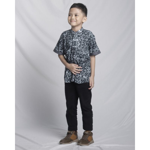 BatikBule Kemeja Batik Anak Slimfit Promo Diskon