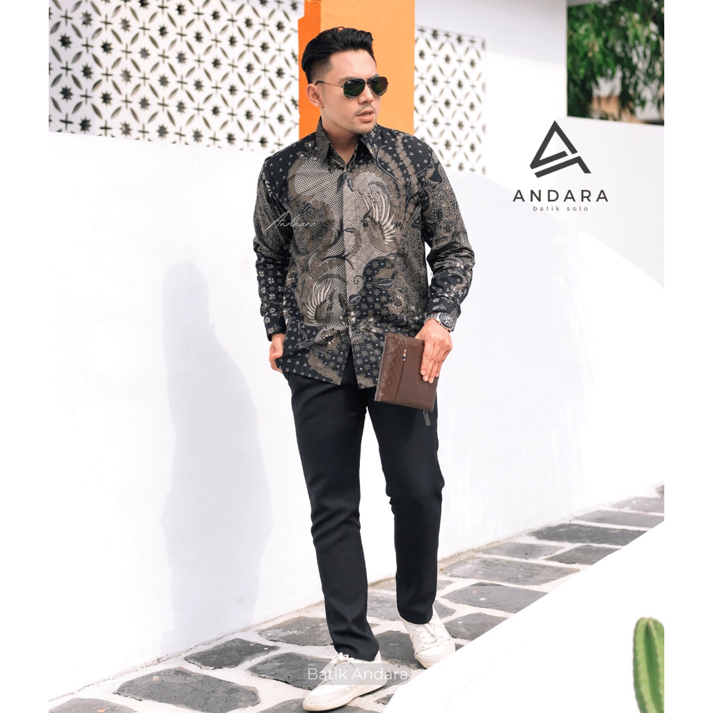 Baju Batik Pria Lengan Panjang Modern / batik cowok lengan panjang / batik cowok lengan panjang PARSA1