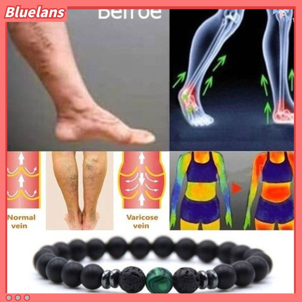 Gelang Manik-Manik Batu Vulkanik Warna Hitam Matte Ukuran 8mm Dapat Disesuaikan Untuk Pria Dan Wanita