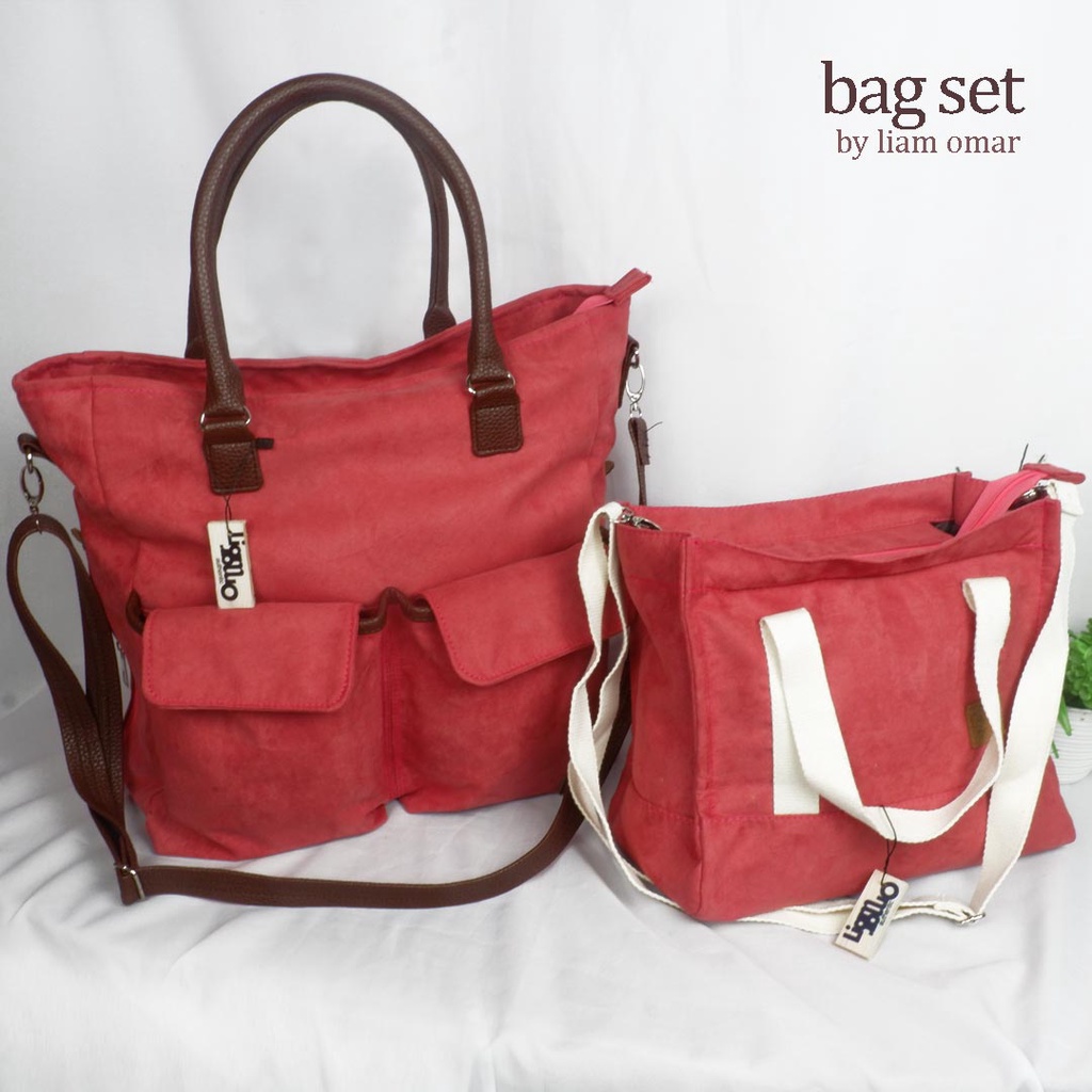 Liam Omar Paket Tas Wanita Suede