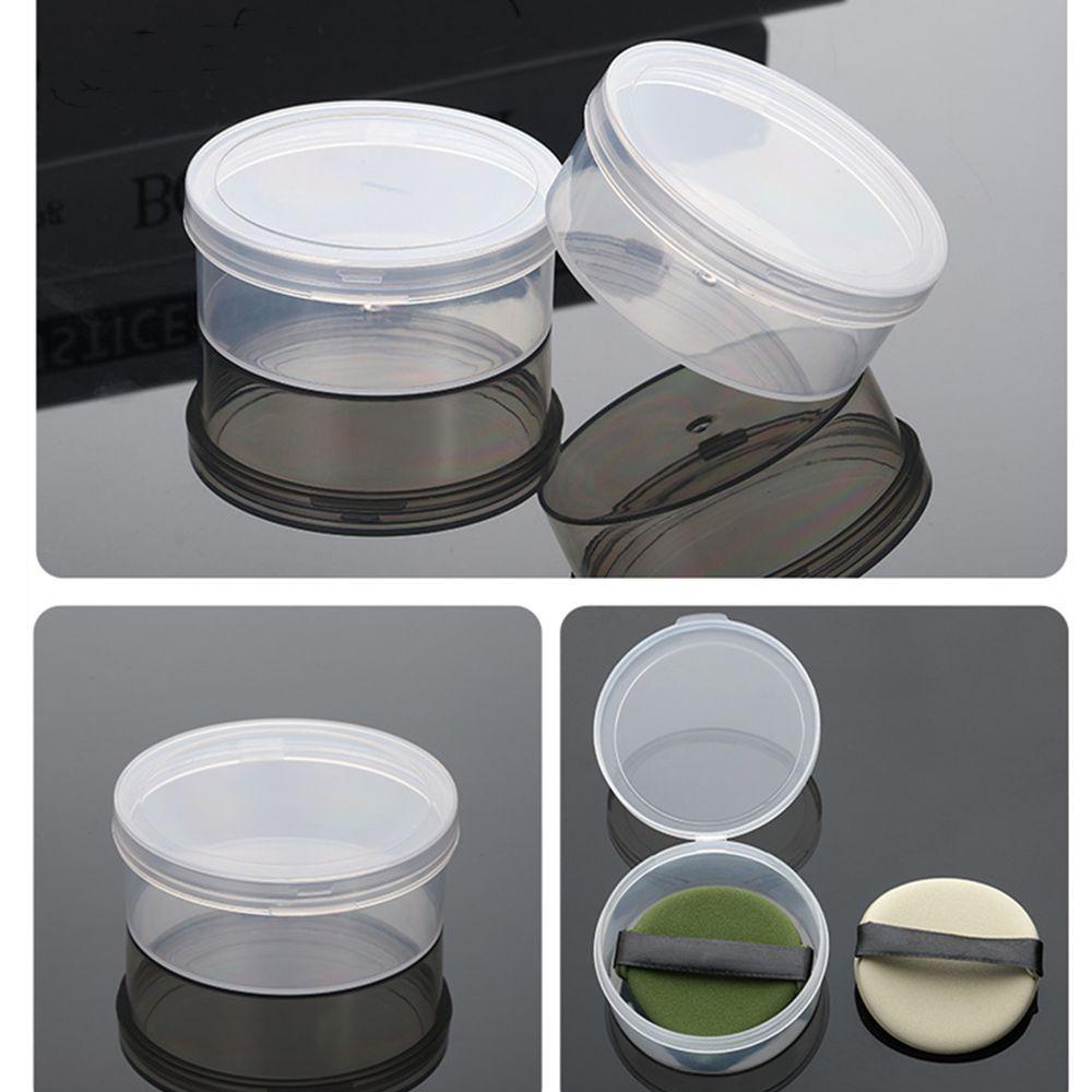 R-flower Cosmetic Powder Puff Storage Box Kosong Mudah Dibawa Anti Jamur Makeup Aksesoris Beauty Pad Display Tempat Penyimpanan