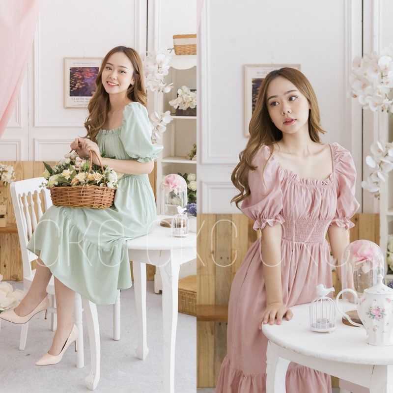 Zelina Dres Jumbo Dress Jumbo Wanita | Dress Korea |  Dress Big Size| Dress Korea Korea Style | Plus