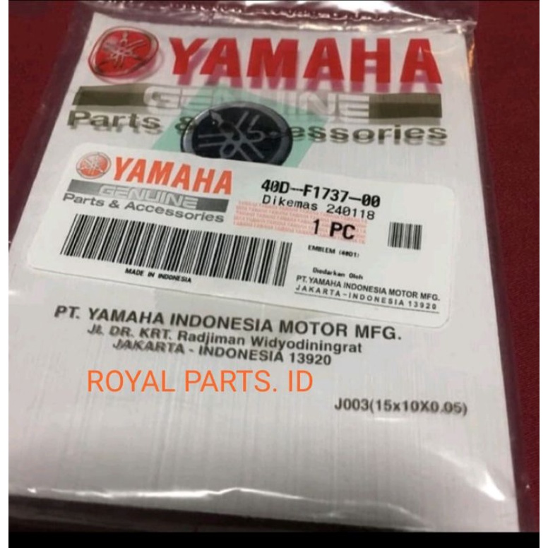 EMBLEM LOGO COVER STANG NMAX AEROX NEW NMAX ASLI ORI YAMAHA