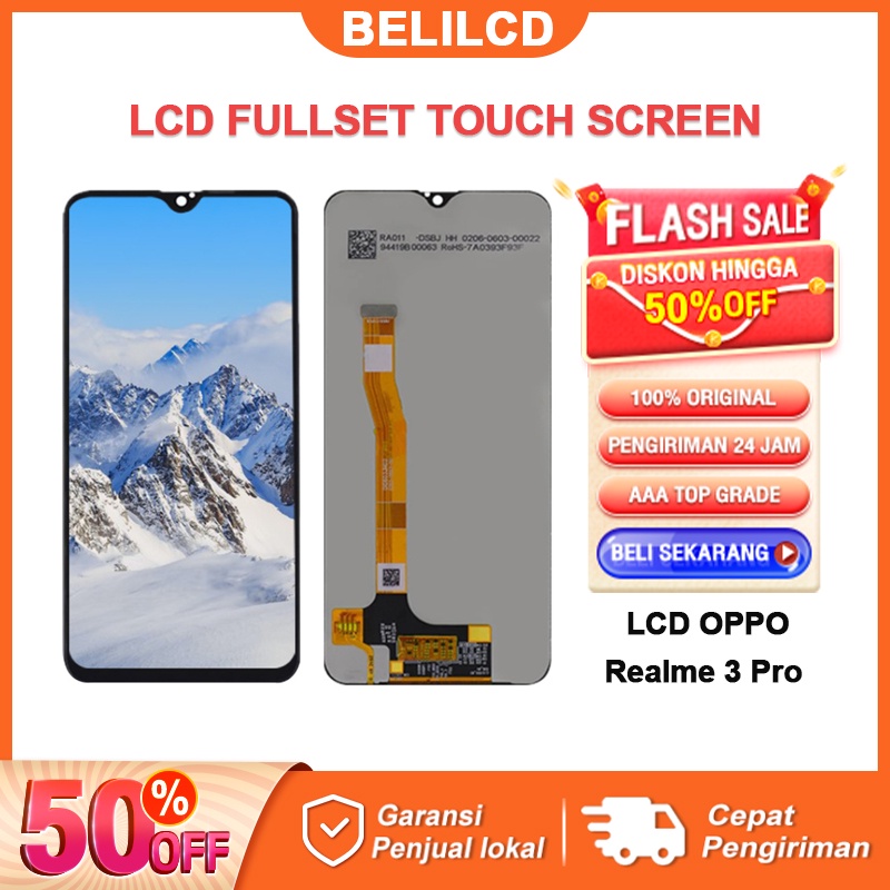 [ORIGINAL] LCD Realme 3Pro Fullset Touchscreen ORI Touch Screen Bagian Digitizer Layar Sentuh Versi Tinggi