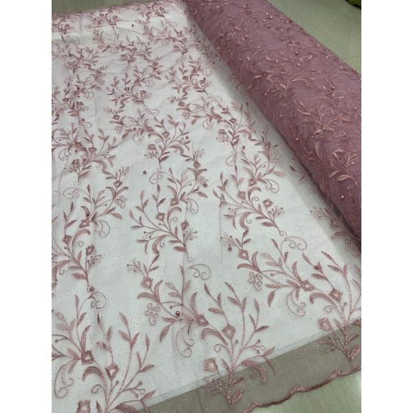 Tulle Bordir Mutiara F 10