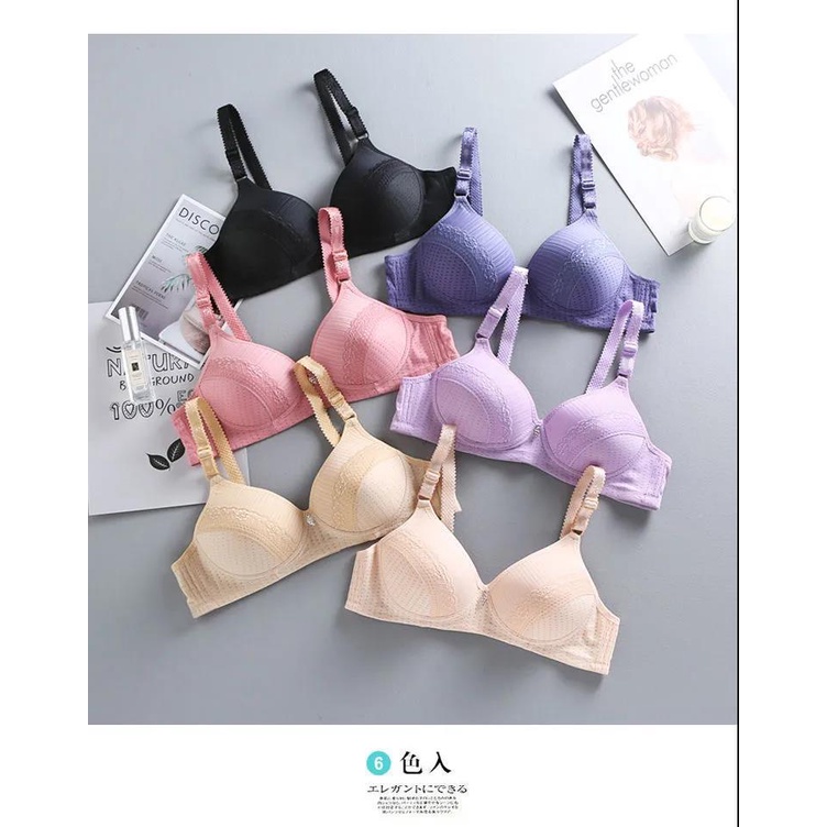 SEXYLADIES Bra cup big size polos renda import tanpa kawat bh ukuran jumbo besar