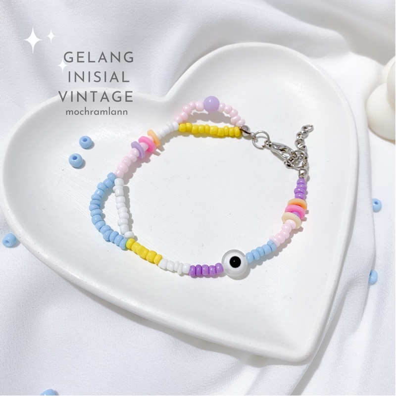 Cute Beads Bracelet / Gelang Aesthetic / Gelang Manik Manik Korea