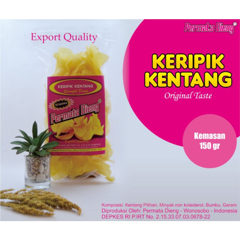 

Keripik kentang asli dieng wonosobo 130gr