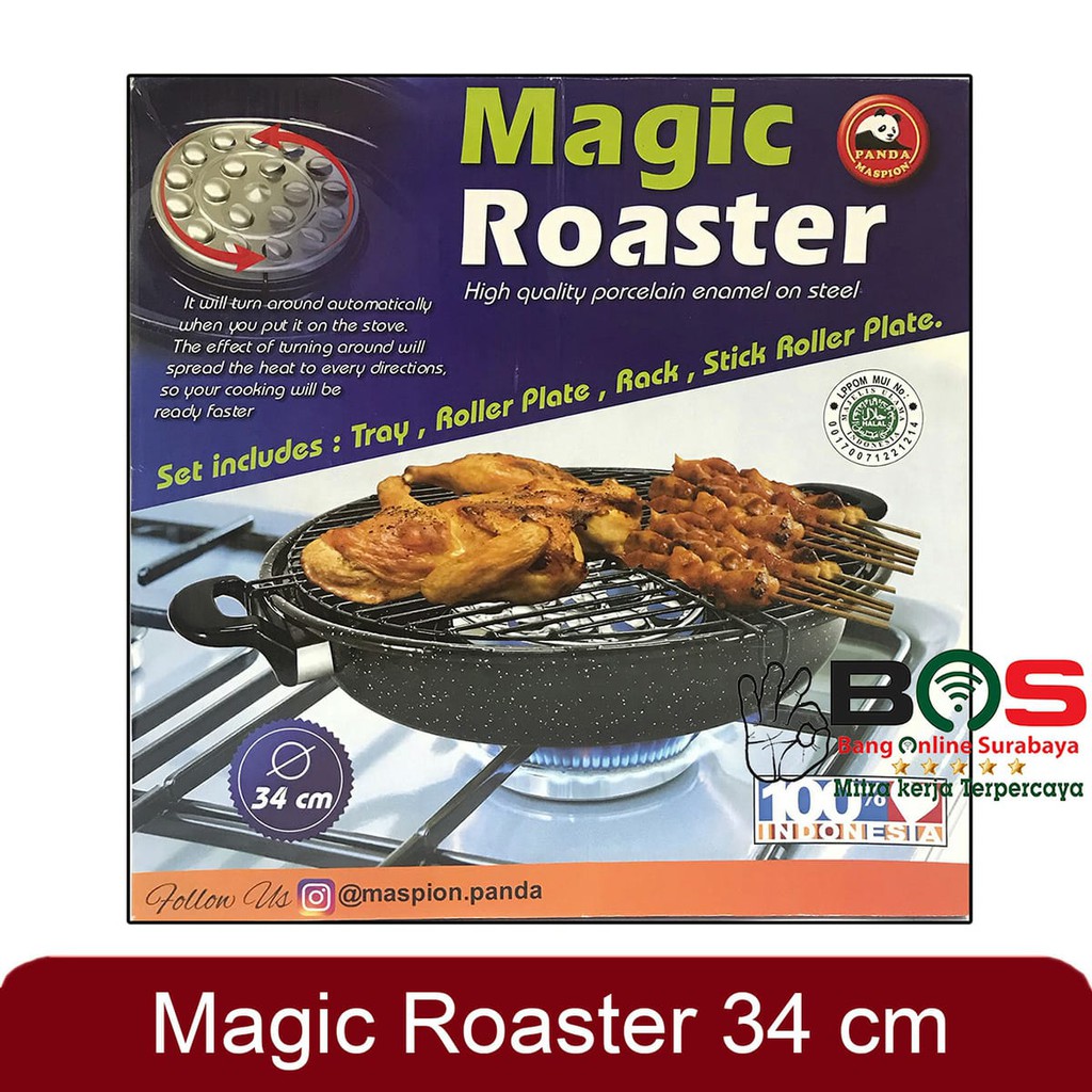 Magic Roaster Maspion Alat Pemanggang Panggangan Kompor 34 CM Maspion