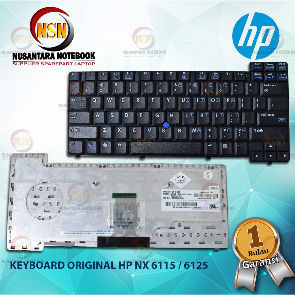 Keyboard Original Laptop HP Compaq NX 6115 / 6125