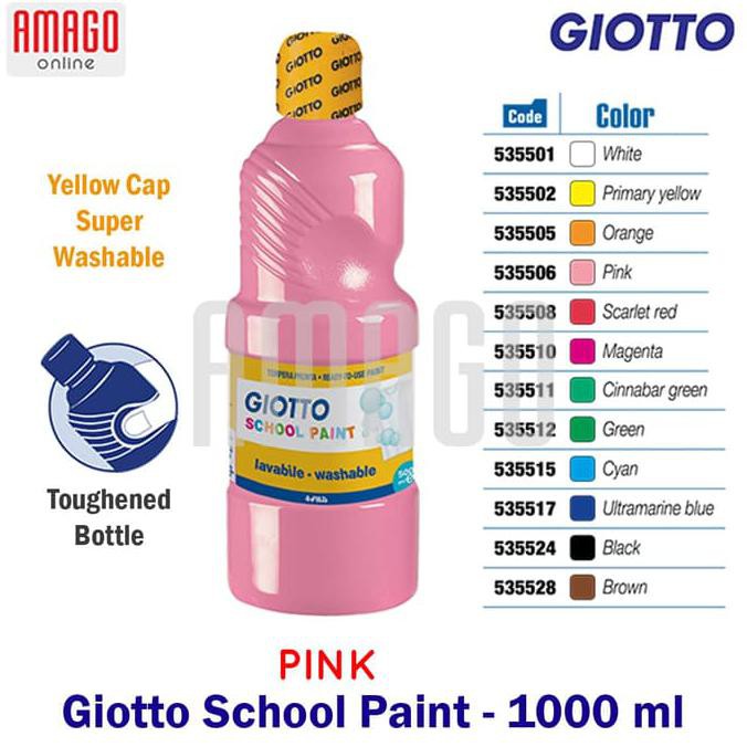 

Ready Stock Giotto School Paint - Pink - 1.000 Ml - 535506