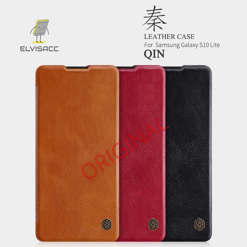 SAMSUNG GALAXY S10 NILLKIN QIN LEATHER CASE ORIGINAL