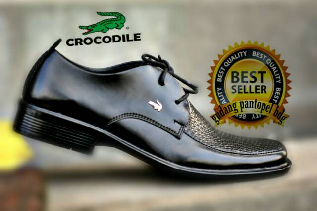 Sepatu Formal Crocodile Bahan Samak Lembut untuk Bisnis / Pernikahan