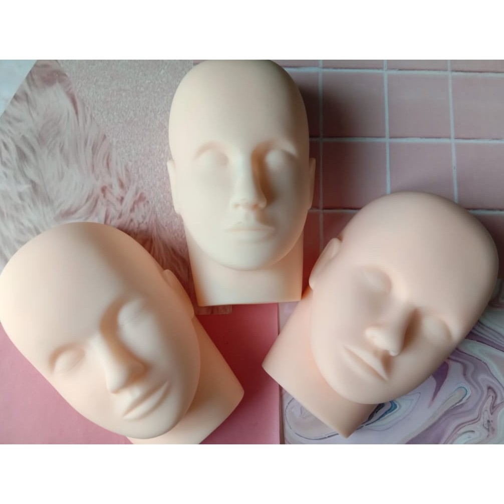 Head Mannequin / KEPALA MANEKIN/ Training Head for Eyelash Make up Sulam
