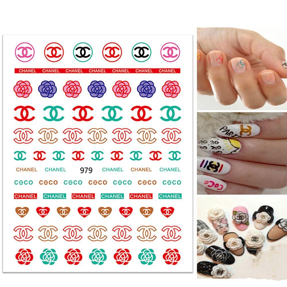Mxbeauty Stiker Kuku Warna Emas / Silver Untuk Manicure