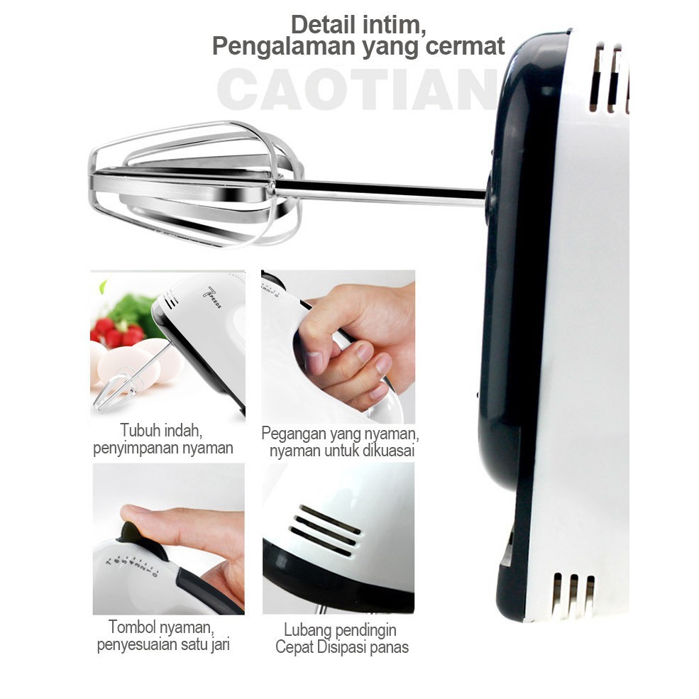 SCARLETT HAND MIXER Mixer Tangan Elektrik 7 GEAR HE-133