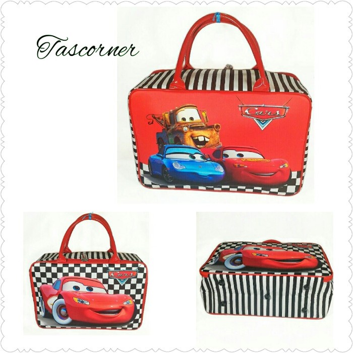 Ajib Tas Dorong Anak Little Pony Pink Imut Lucu Trolley Bag Sekol PL333  Travelbag Cars Mc Queen Ka