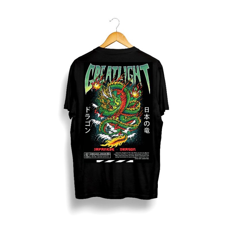 kaos pria/JAPANESE DRAGON GREATLIGHT ORIGINAL/kaos distro