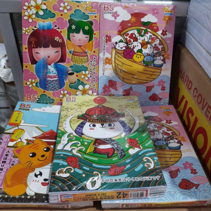 

BUKU VISION BOXY B5 ISi 42 lembar 1 pak isi 6 pcs