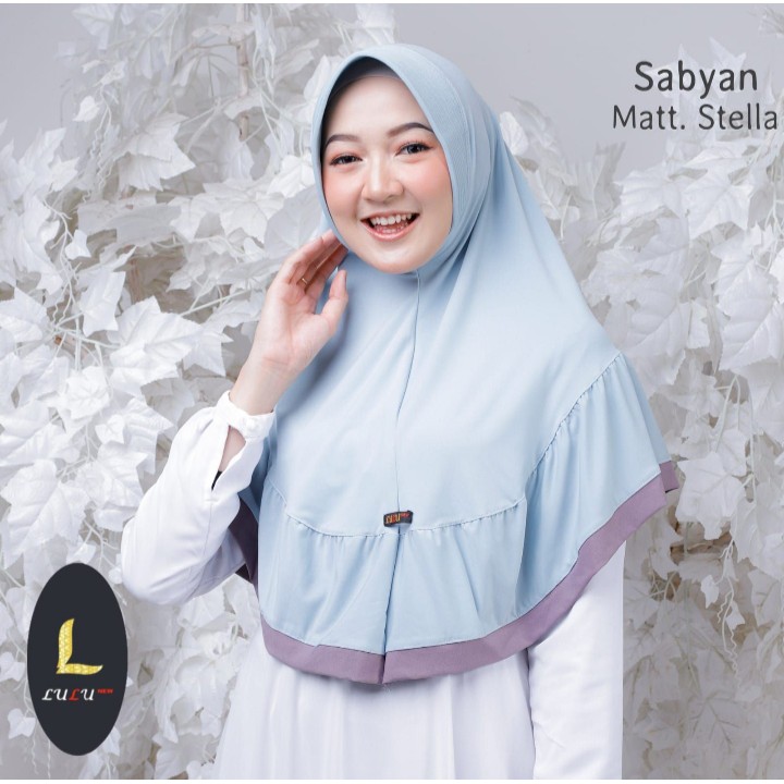 HIJAB INSTAN SABYAN ORI  LULU JILBAB INSTAN JERSEY KERUDUNG INSTAN MODEL SABYAN TERBARU
