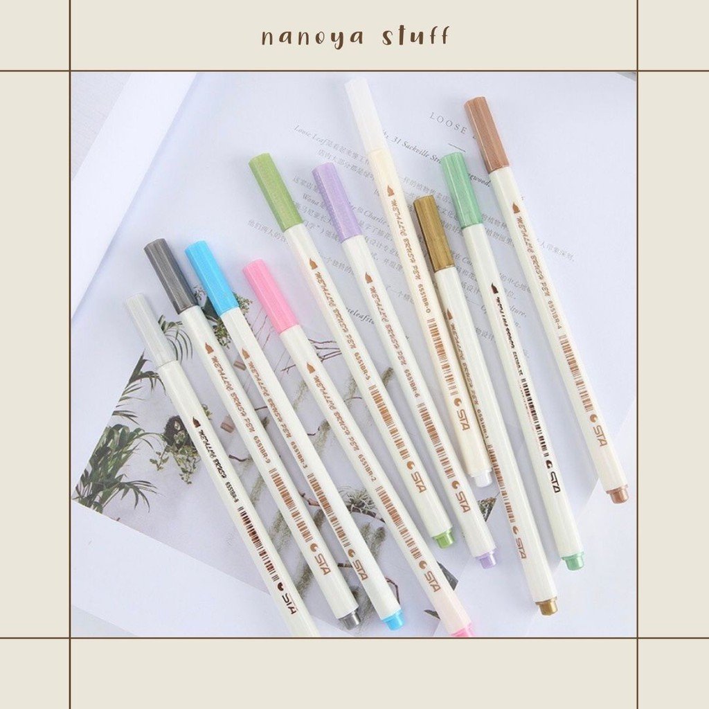 

Metallic Brush Pen Color Spidol Warna Kaligrafi