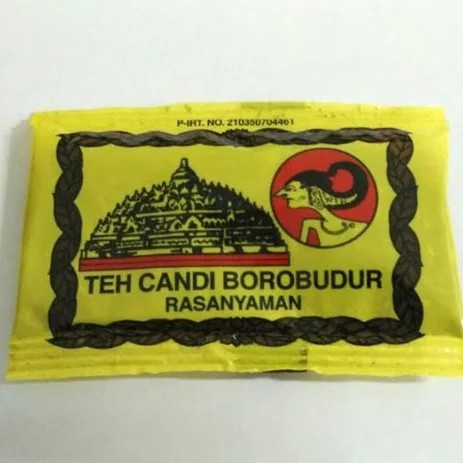 

[BS 523] Teh Candi Borobudur ramayana / teh khas jawa timur cap wayang Wangi