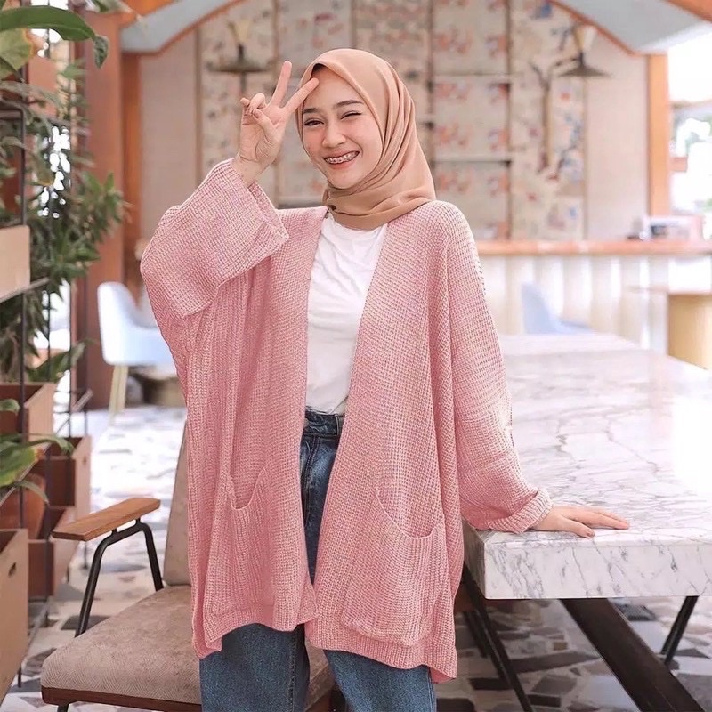 cardi loocy rajut oversize premium