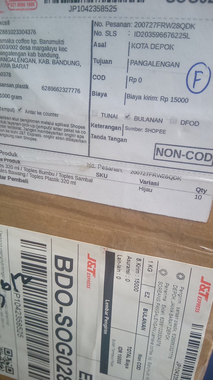 ( Per 10 Pcs) Toples 320 Ml / Toples Bumbu / Toples Sambal / Toples Bawang / Toples Plastik 320 Ml