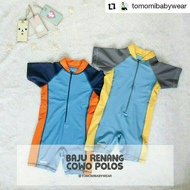 Baju renang anak romper tomomi