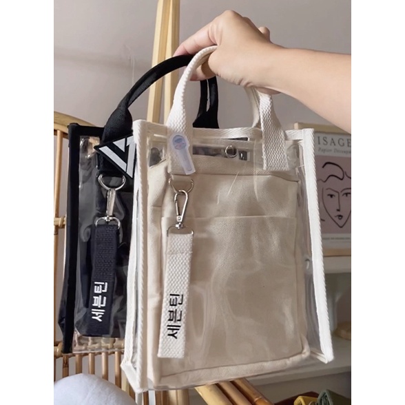 (free keychain &amp; pin) Minnie Bag Jungie PVC Bag korea kpop konser