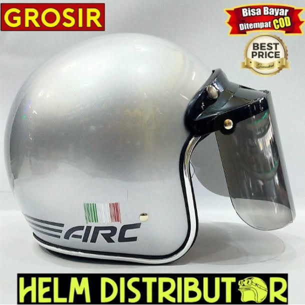  Harga  Helm Bogo Kaca  Datar Hitam  Jual Helm Bogo Retro 