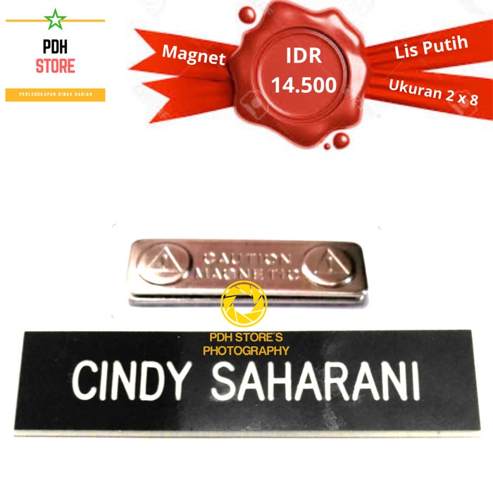 

Sale!!! Papan Nama Grafir Pdh 2 X 8 Cm Magnet - Idr : 14.5K/Pcs Terlaris