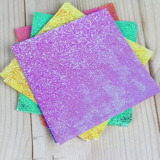  Kertas  Origami Glitter  Mengkilap Warna Campur untuk Hadiah 