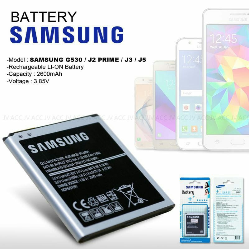 BATERAI /BATTERY UNTUK TYPE HP SAMSUNG J5 2015/ J2 PRIME/J2 PRO/ J2 CORE/J2 2016 J3 J310/J320 BATTERY ORIGINAL