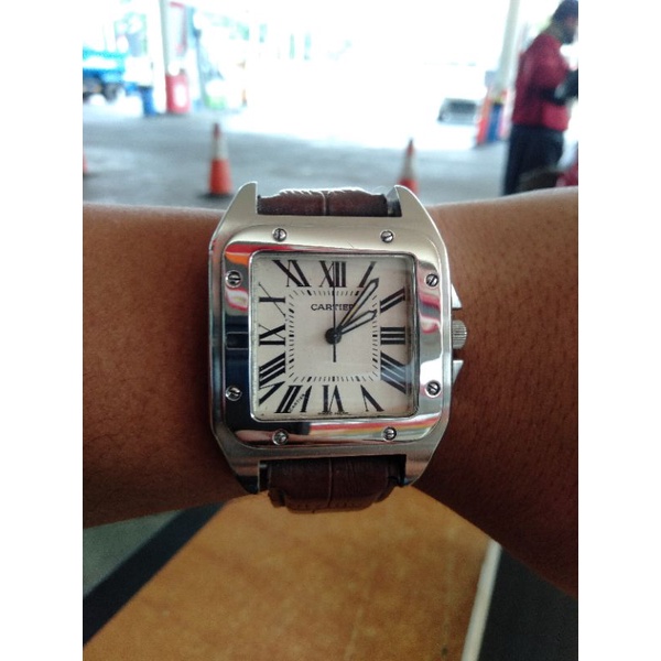 jam automatic cartier santos