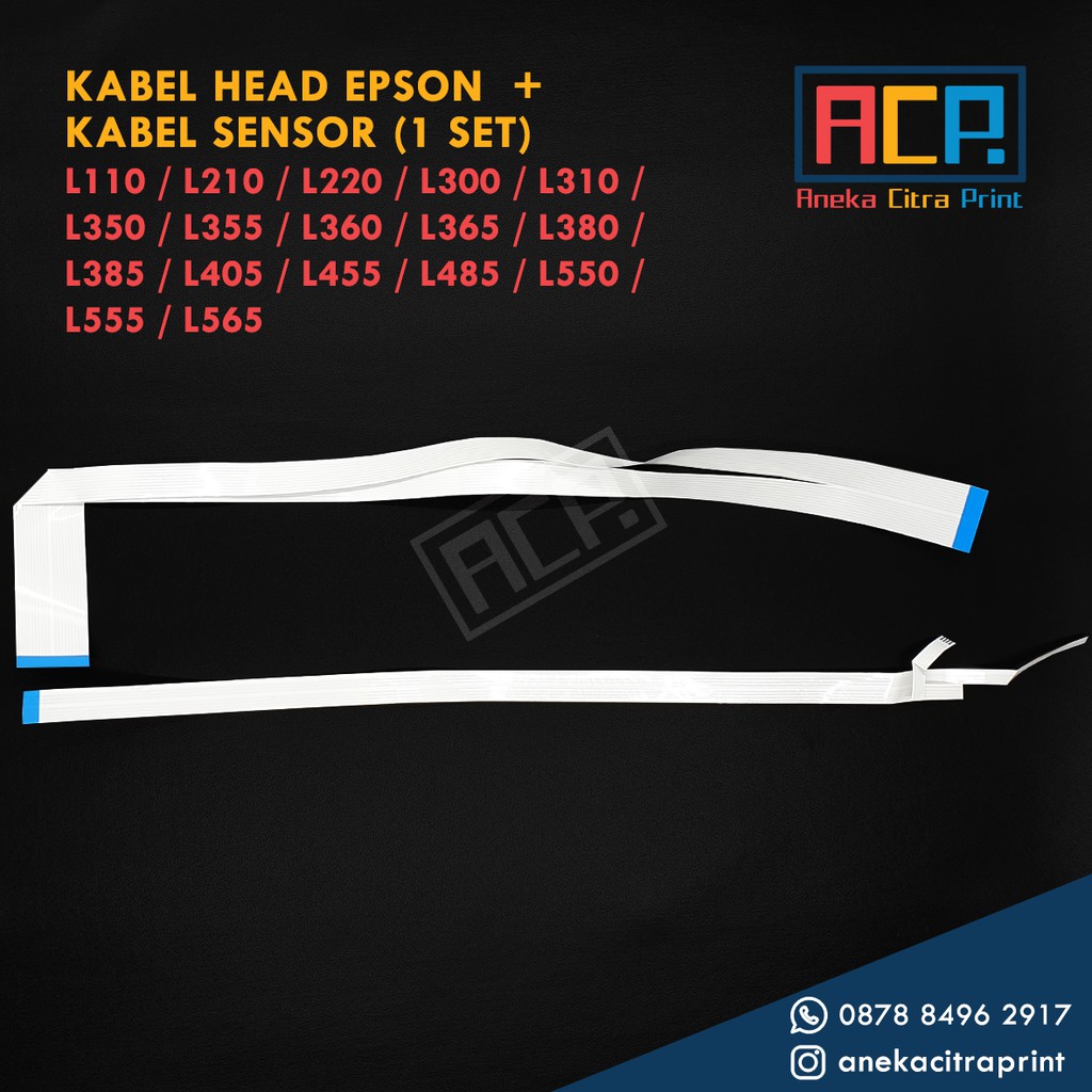 Kabel Flexible Head + Sensor Epson L110 L210 L300 L350 L360 L380 L385 L405 L455 L550 - New Original