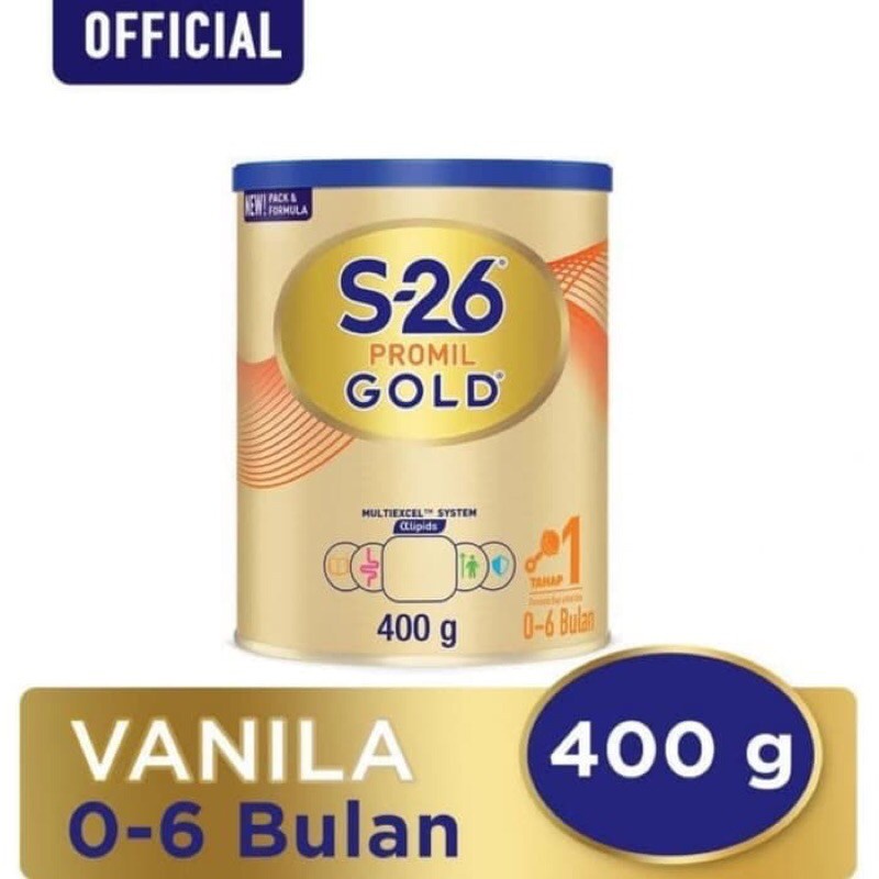 S26 Promil Tahap 1 Gold 400Gr