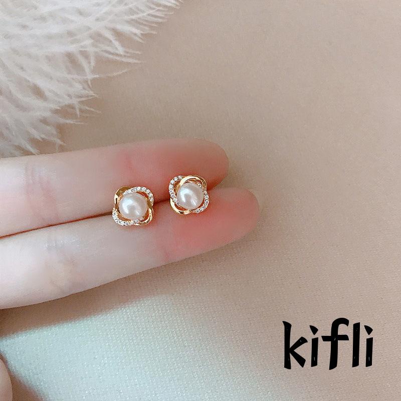 Anting Mutiara,Berlian Kecil,Untuk Wanita