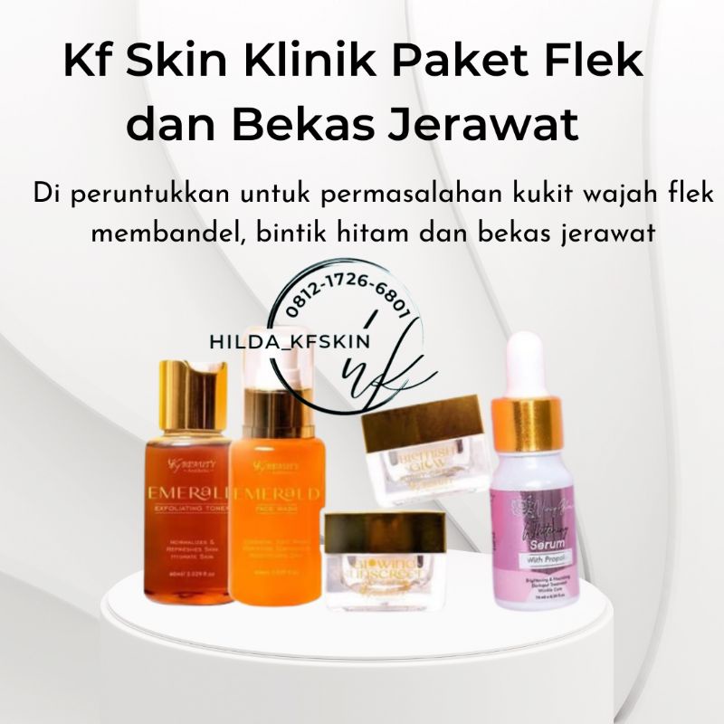 ( BAYAR DI TEMPAT ) ORIGINAL PAKET HEMAT KF SKIN KLINIK PAKET DARKSPOT GLOWING - KF KLINIK